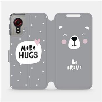 Flipové pouzdro na mobil Samsung Galaxy Xcover 5 - MH06P Be brave - more hugs (5903516675128)