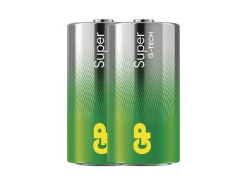 Baterie C (R14) alkalická GP Super 2ks / shrink