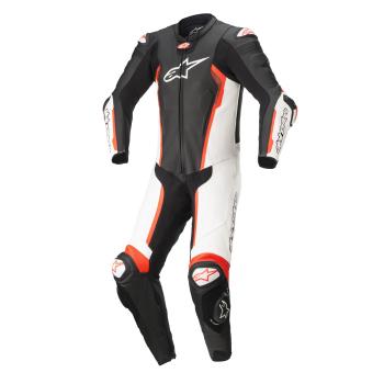 Jednodílná moto kombinéza Alpinestars Missile 2 černá/bílá/červená fluo  černá/bílá/červená fluo  54