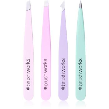 Brushworks Tweezer Set Pastel sada pinzet