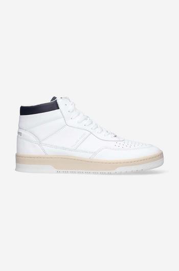 Kožené sneakers boty Filling Pieces Mid Ace Spin bílá barva, 55333491901