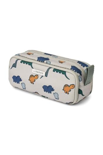 Dětský penál Liewood Cindy Pencil Case šedá barva, LW19443