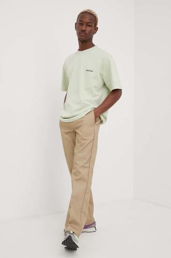 Kalhoty Dickies pánské, béžová barva, jednoduché, DK0A4XK6KHK-Khaki