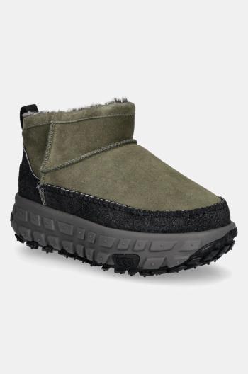 Semišové sněhule UGG Venture Daze Ultra Mini zelená barva, 1158200-BLVC