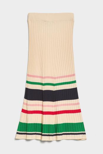 SUKNĚ GANT D1. STRIPED RIB KNIT SKIRT LINEN