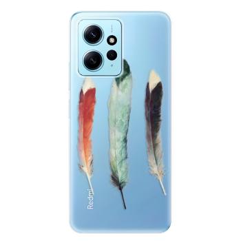 Odolné silikonové pouzdro iSaprio - Three Feathers - Xiaomi Redmi Note 12 5G