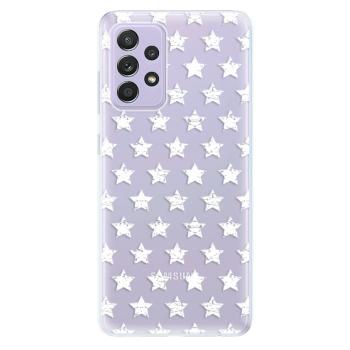 Odolné silikonové pouzdro iSaprio - Stars Pattern - white - Samsung Galaxy A52/A52 5G