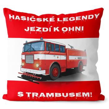 Polštář Hasičské legendy – Trambus (Velikost: 55 x 55 cm)