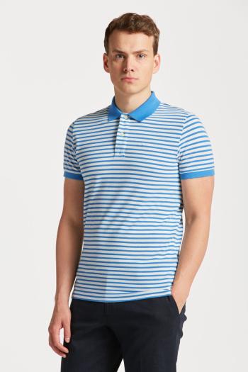 POLOKOŠILE GANT SS PIQUE STRIPED DAY BLUE