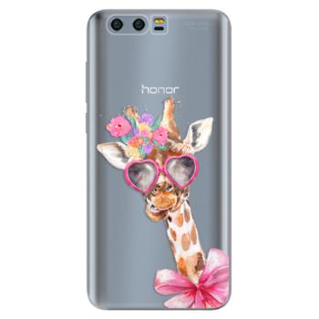 Odolné silikonové pouzdro iSaprio - Lady Giraffe - Huawei Honor 9