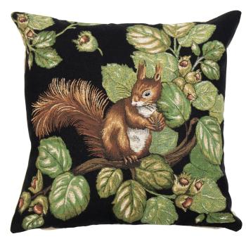 Gobelínový polštář s veverkou a žaludy Gobelin Squirrel Acorn - 45*45*16cm EVKSEE