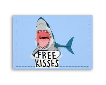 Fotoobraz 90x60 cm střední  shark free kisses