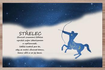 Prostírání Střelec (23.11. - 21.12.) - modré