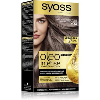 Syoss Oleo Intense permanentní barva na vlasy s olejem odstín 7-56 Středně plavý 2x50 ml