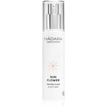 Mádara Sunflower tónující fluid pro všechny typy pleti Zlatá béžová 50 ml