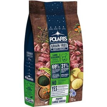 Polaris bezobilné granule s čerstvým masem Junior Large Breed s jehněčím a lososem 12kg (5999566110597)