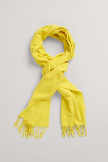 ŠÁLA GANT D2. WOOL SOLID WOVEN SCARF ELECTRIC YELLOW