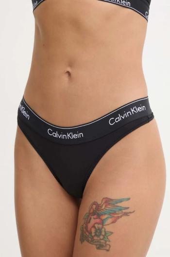 Tanga Calvin Klein Underwear černá barva, 0000F3786E