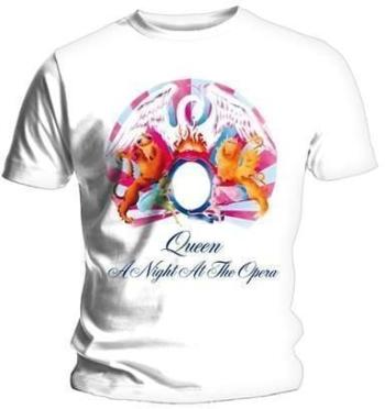 Queen Tričko A Night At The Opera Unisex White 2XL