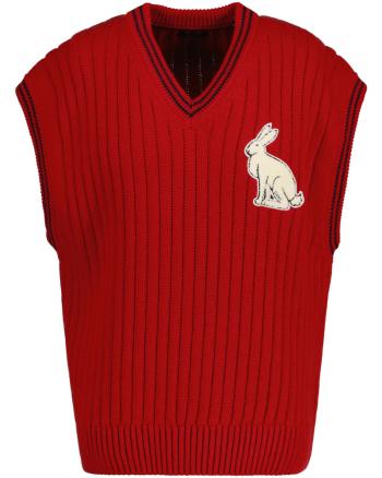 VESTA GANT D2. LNYC. V-NECK VEST DRAGON RED