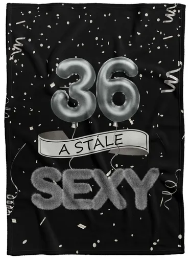 Deka Stále sexy – Černá (věk: 36, Podšití beránkem: NE)