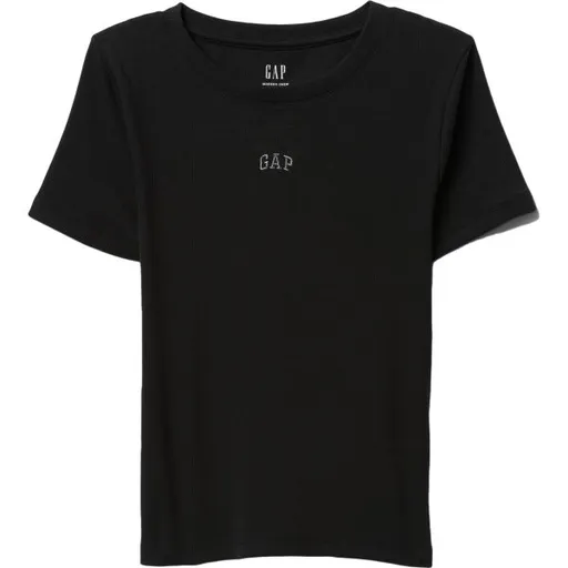 GAP MOD RIB ABBRV Dámské tričko, černá, velikost