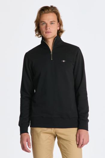 MIKINA GANT REG SHIELD HALF ZIP SWEAT BLACK