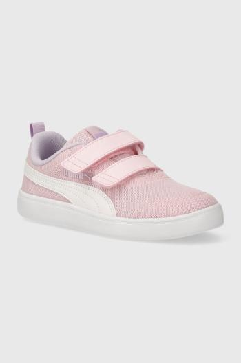 Dětské sneakers boty Puma růžová barva