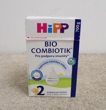 EXP.: 22.01.2026 HiPP 2 BIO Combiotik pokračovací mléčná kojenecká výživa , od uk. 6. měsíce, 700 g