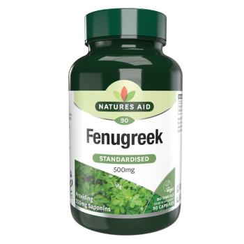 Natures Aid Pískavice řecké seno 500 mg 90 kapslí