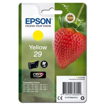 Epson originál ink C13T29844012, T29, yellow, 3,2ml, Epson Expression Home XP-235,XP-332,XP-335,XP-432,XP-435, žltá