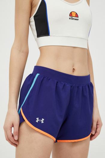 Běžecké šortky Under Armour Fly-By 2.0 tmavomodrá barva, medium waist