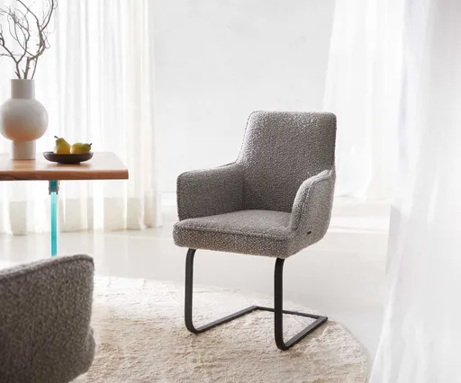 Jídelní židle Heira-Flex s područkami konzolová podnož plochá