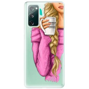 iSaprio My Coffe and Blond Girl pro Samsung Galaxy S20 FE (coffblon-TPU3-S20FE)