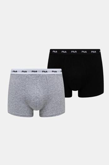 Boxerky Fila 2-pack pánské, černá barva, FU5256/2