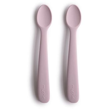 Mushie Silicone Feeding Spoons lžička Soft Lilac 2 ks