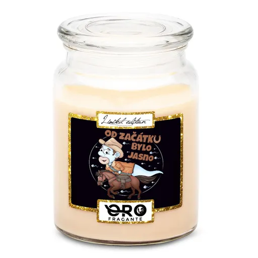 Svíčka Koňařská spermie – muž (Vůně svíčky: Vanilka)