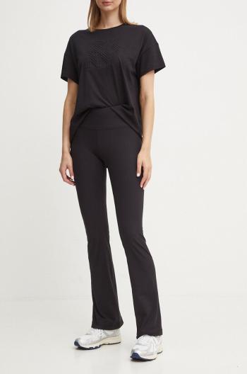 Legíny Dkny dámské, černá barva, hladké, DP4P3482