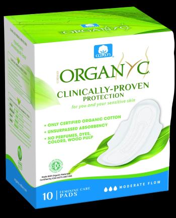 ORGANYC Hygienické vložky vyrobené z organickej bavlny denne 10 ks