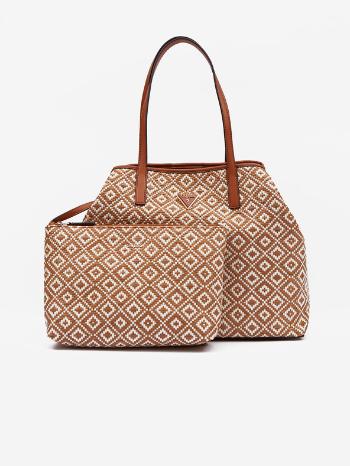 Guess Vikky II Large Tote Kabelka Hnědá