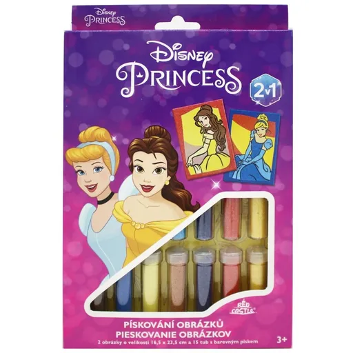 Red Castle Pískování obrázků Disney princess 2 v 1