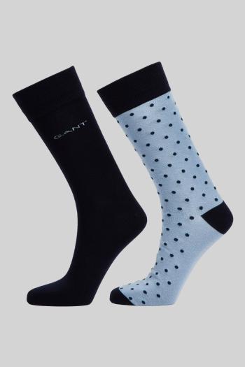 PONOŽKY GANT DOT AND SOLID SOCKS 2-PACK DOVE BLUE