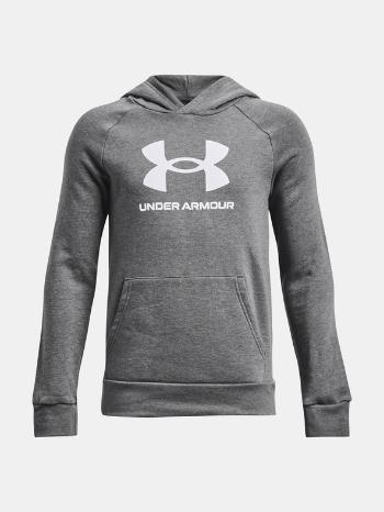 Under Armour UA Rival Fleece BL Hoodie Mikina dětská Šedá