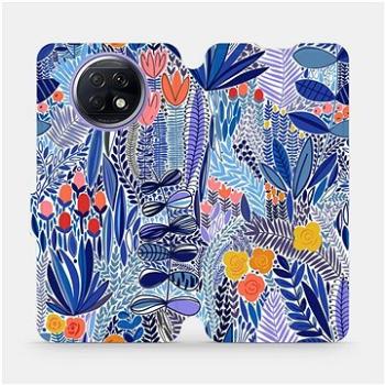 Flip pouzdro na mobil Xiaomi Redmi Note 9T 5G - MP03P Modrá květena (5903516765423)