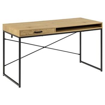 DESIGN SCANDINAVIA Seaford, 140 cm, dub / černý (A1004662)