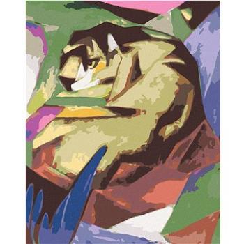 Zuty - Malování podle čísel - TYGR (FRANZ MARC), 80x100 cm, vypnuté plátno na rám (HRAmmb09123nad)