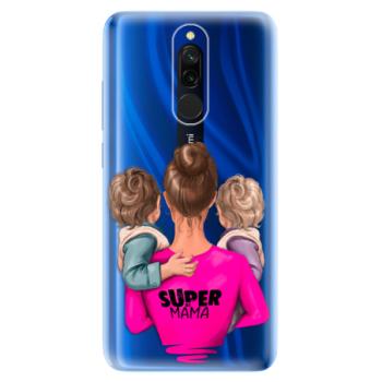 Odolné silikonové pouzdro iSaprio - Super Mama - Two Boys - Xiaomi Redmi 8