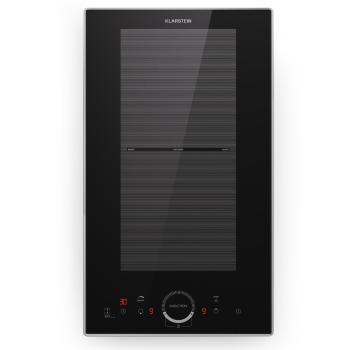 Klarstein Delicatessa Domino Prime, vestavná indukční varná deska, 2 varné zóny, 3500 W, samostatně stojící