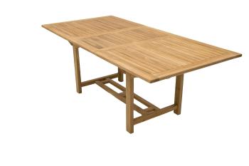 Deokork Zahradní obdelníkový stůl MONTANA 160/210 x 90 cm (teak)