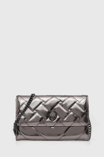 Kožené psaníčko Kurt Geiger London KENSINGTON CHAIN WALLET stříbrná barva, 648364109